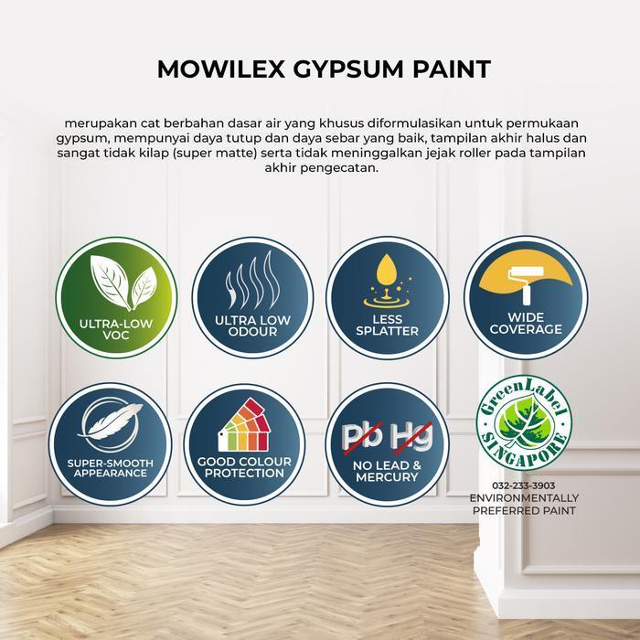 Mowilex Gypsum Paint Cat Plafon Partisi Gipsum - 20 L