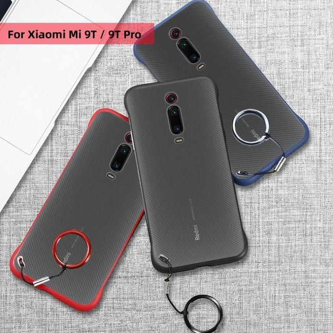 Case   untuk Redmi K20 / MI9T PC FREE GANTUNGAN Matte Casing Frame Borderless MATTE Frameless