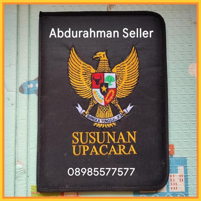 Map Upacara Bendera Bordir Full Warna Untuk SD SMP SMA