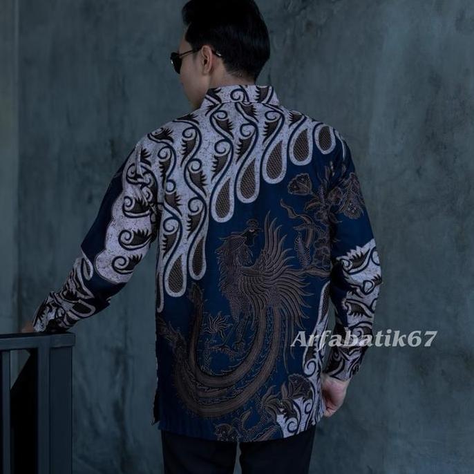 Lansungkirim- Parang Barong Kemeja Batik Pria Katun Solo Premium Lapis Tangan Panjang Dan Pendek Fur