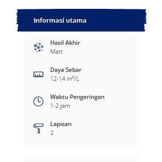 CAT DULUX INTERIOR PENTALITE / CAT TEMBOK DALAM DULUX 20L