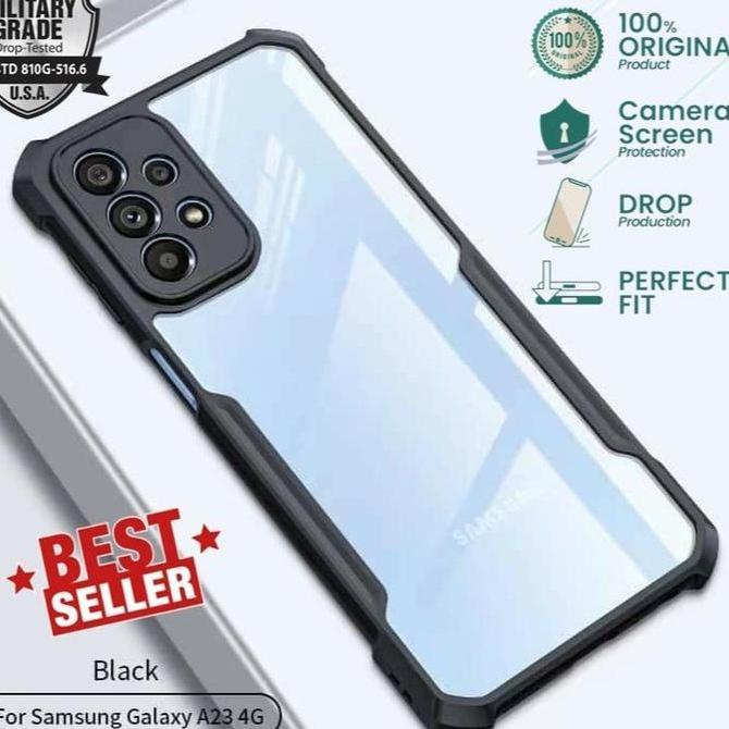 Case  untuk Samsung A23 Armor Beatle Series Bumper Transparan Clear Casing
