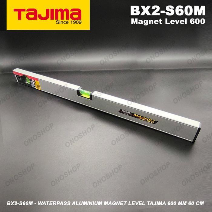 BX2-S60M - Waterpass Aluminium Magnet Level Tajima 600 mm 60 cm