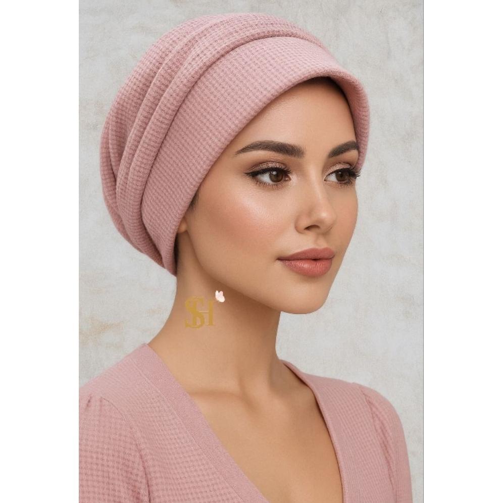 Sarada Turban Rempel Ciput Instan Bahan Kaos Waffle Premium