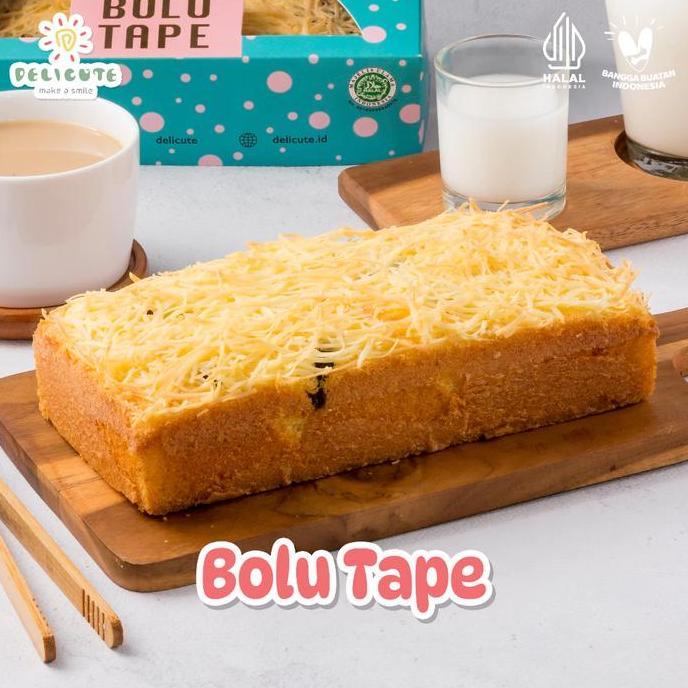 Banan- Bolu Tape Delicute - Ukuran 22,5 X 11,3 X 5,5 Cm Food Kue Keju