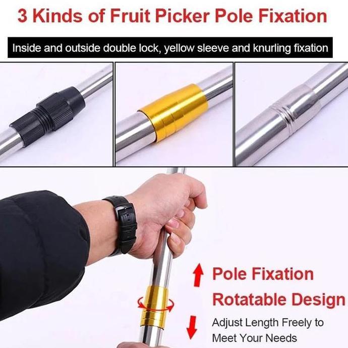 Promo 7 Set 3/6/7/10M Alat Pemetik Buah Alat Pemetik Buah/Galah Pemetik Buah/Tongkat Pemetik Buah/Al
