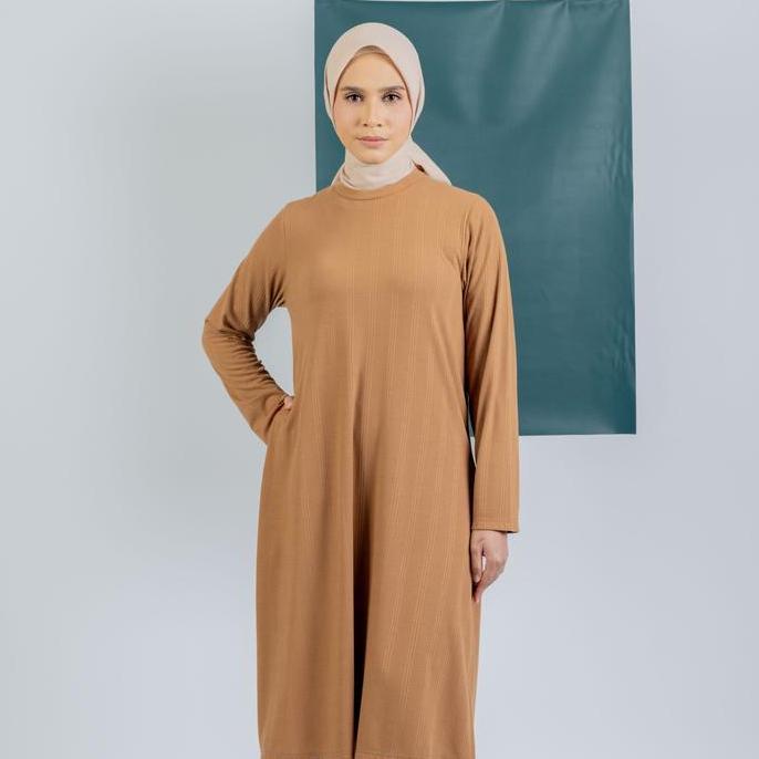 [DAUKY] Baju Atasan Tunik Panjang Kaos Knit Wanita L Tunic Knit Stripe (TERBAIK) (TERBARU) (TERMURAH