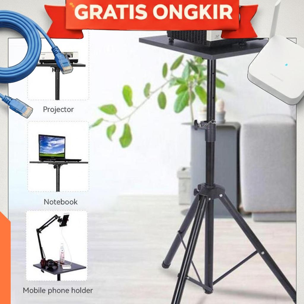 Tray Projector/ Meja Proyektor Stand Proyektor/ Standing Tripod Tv