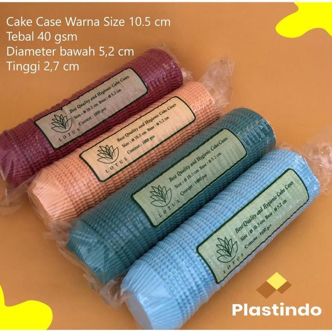 Promo Cake case 10.5 cm warna - PAPER CAKE CASE GLASSINE COLOR Diskon