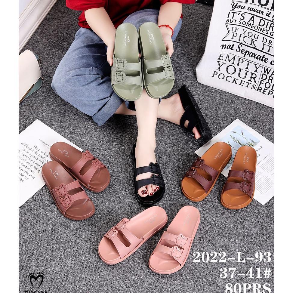 jy-56 [ SUPER BEST SELLER ] Sandal Slop Jelly Wanita Gesper Bear Lucu Import Mokaya / Size 36-41 (42