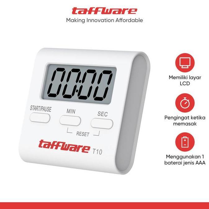 TAFFWARE Digital Kitchen Timer Masak Dapur Digital Alarm Clock