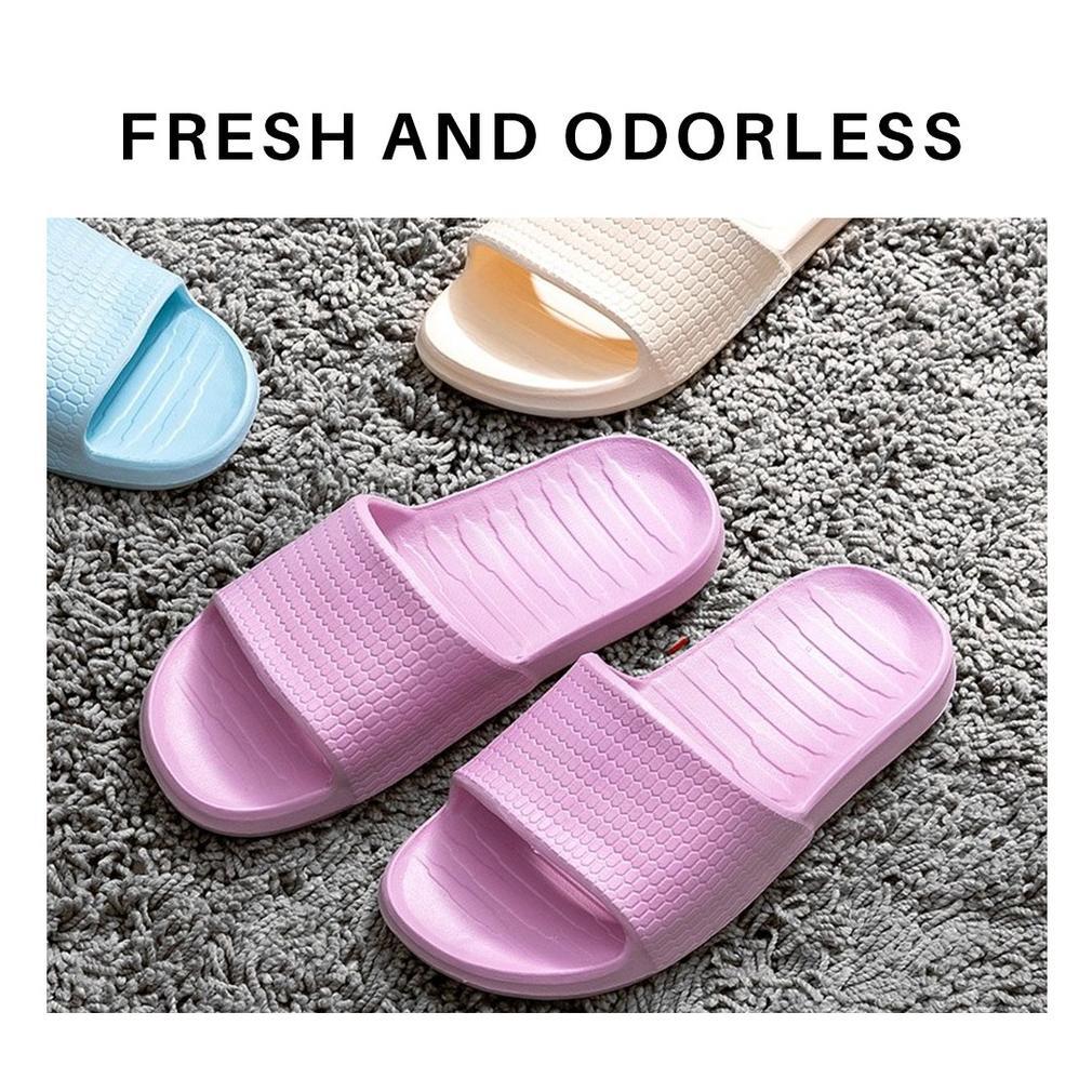 sd-67 MINISO Sandal Rumah Berkualitas EVA Sandal Kamar Mandi Berbahan Empuk Sandal Karet Couple Polo