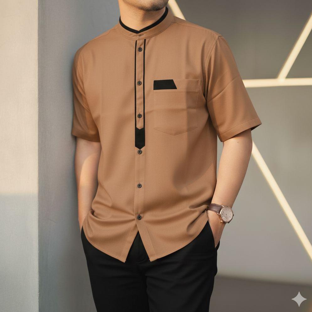 FREE ONGKIR KOKO PRIA TERBARU 2026 BAJ KOKO LENGAN PANJANG BAJU KMJEA KOKP LAKILAKI BAJU LEBERAN COW