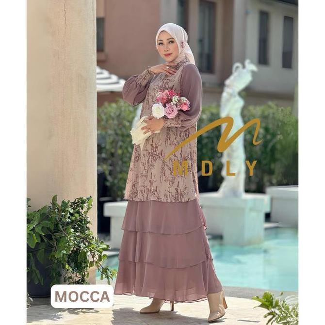Murah Baju gamis busana wanita muslim Hyran Dress by MDLY Non COD
