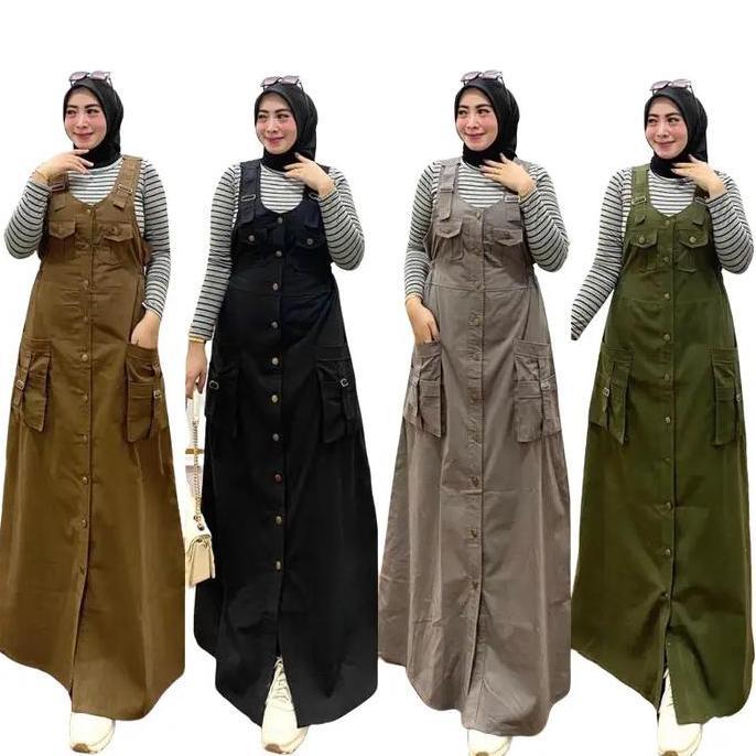 Willply Overall Wanita Jumbo Cargo Ld 120-130 / Overall Cargo Katun Panjang