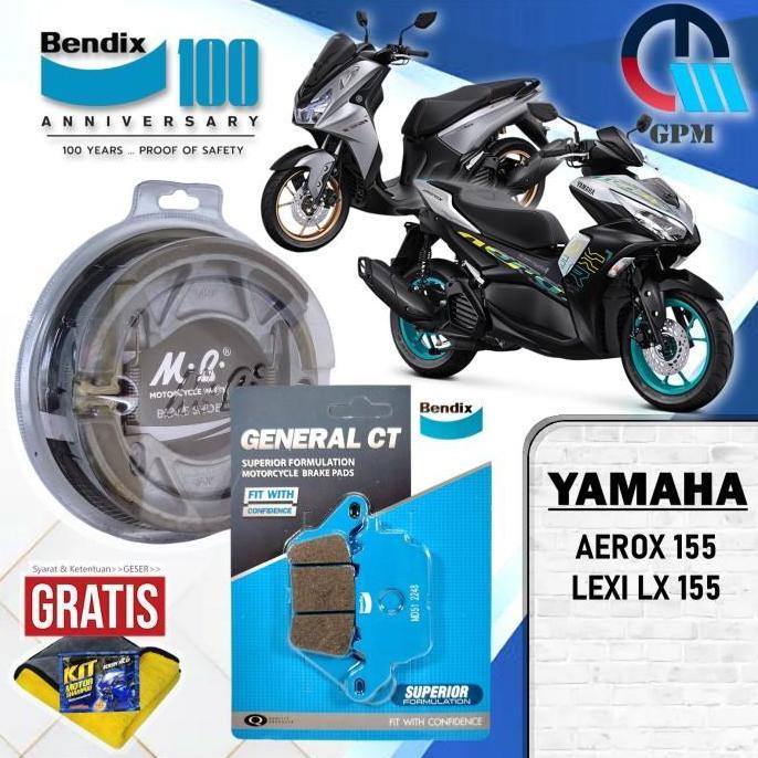 Paket Kampas Yamaha AEROX 155 Bendix Depan Belakang