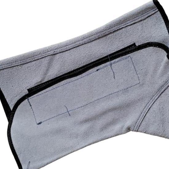 Apron Las Kaki Kulit Abu-abu