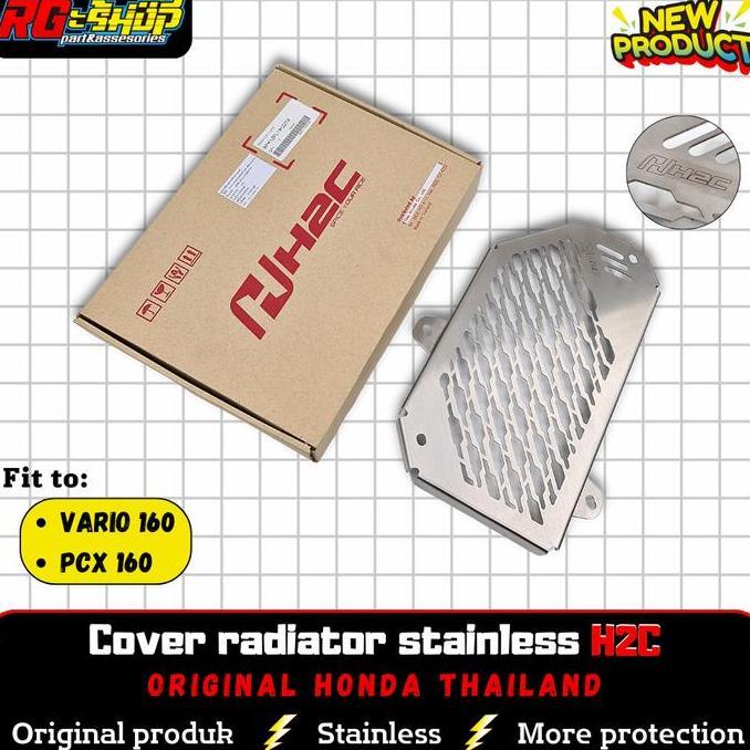 Cover pelindung radiator stainless H2C Thailand Vario 160 PCX 160