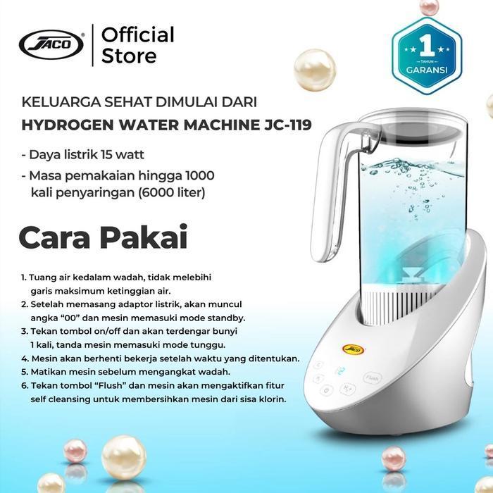 Jaco Hydrogen Water Machine JC 119 Water Purifier Mesin Air Hidrogen