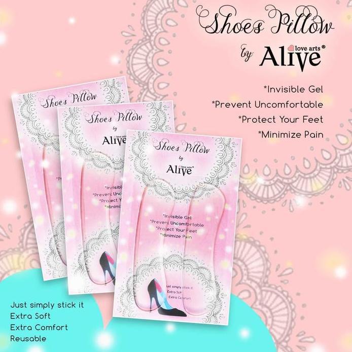 AliveLoveArts Paket Shoes Pillow 3 pcs Gel Pad Sepatu Fashion Wanita murah
