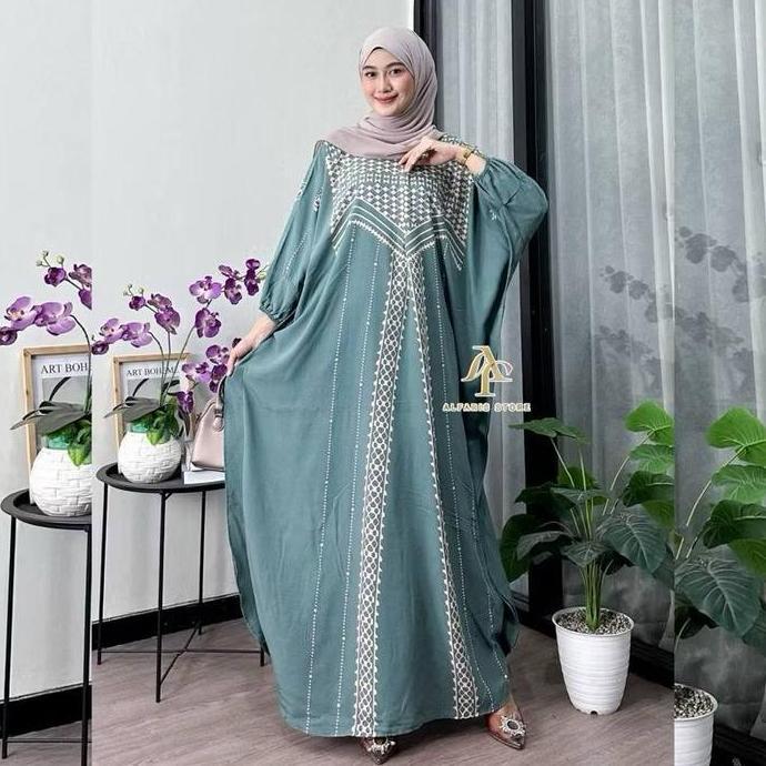 HEMAT LUAR BIASA BILION KAFTAN MADINA DRESS SUPER JUMBO LD 150 DASTER BATIK BUSUI ZIPPER DEPAN GAMIS