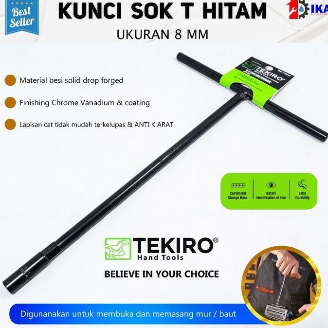 GRASSSTEKNO Tekiro Kunci Sok Sock Shock T - Kunci T Tekiro Pilih Ukuran 8 10 12 14 mm Tekiro Kunci s