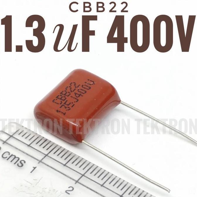 (1) CBB22 135J400V 1.3uf Mylar Polyester Film Capacitor 135 tek70n Juara