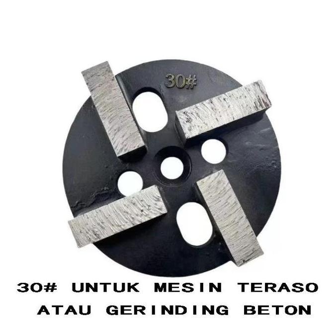 NAKATEKNO Mata Gerinda Poles Lantai Granit 30# / Mata Grinding Beton Grade 30# Lantai Segmen Mesin G