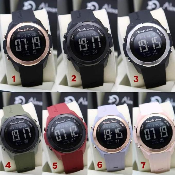 ALEXANDRE CHRISTIE AC9342 AC 9342 RUBBER DIGITAL JAM UNISEX BLACK