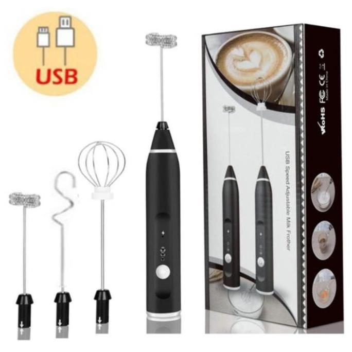 NAKAHARA Mini mixer elektrik set kualitas premium pengocok telur kue adonan minuman kopi rechargeabl