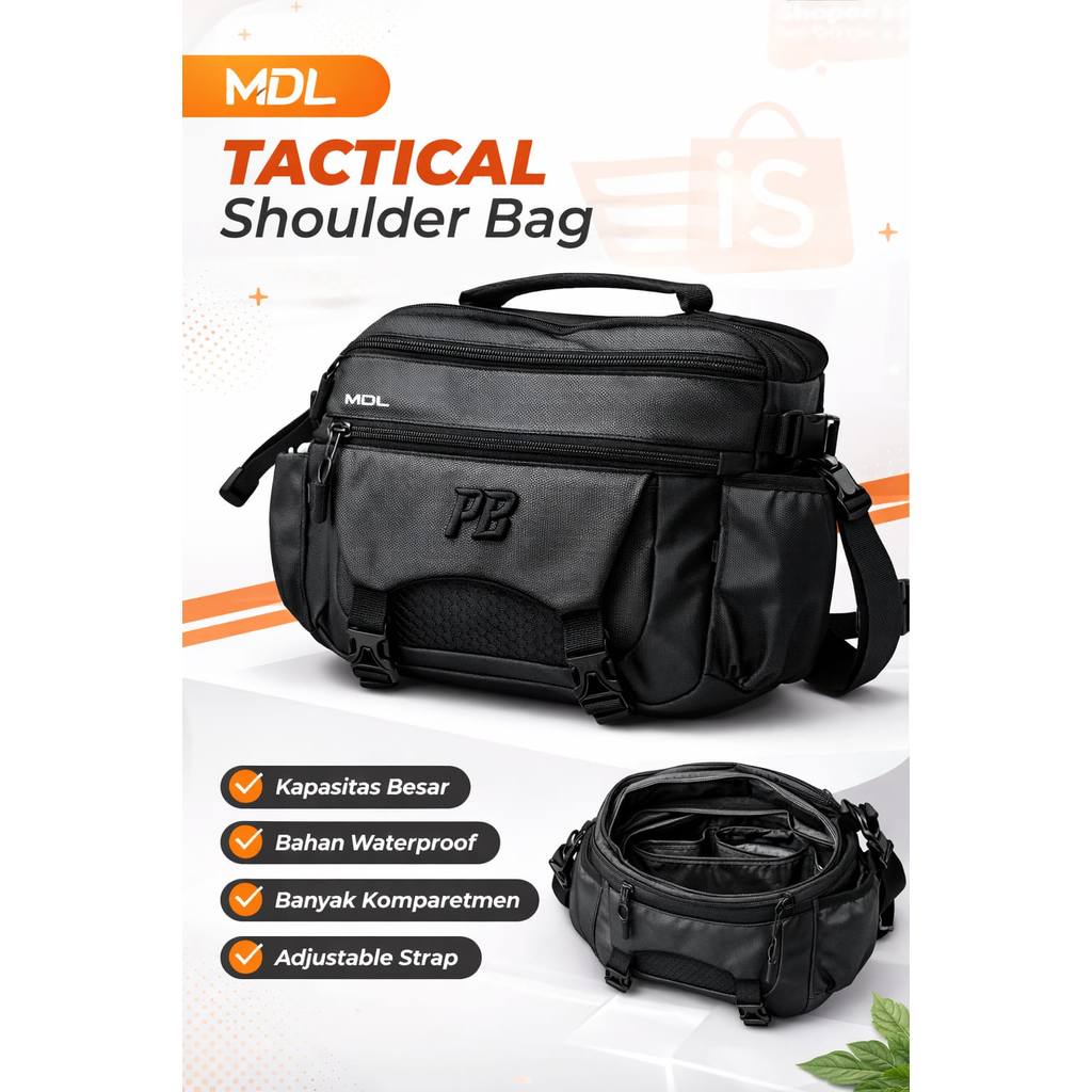 Tas Reel Slempang Bahan Cordura Nylon PB