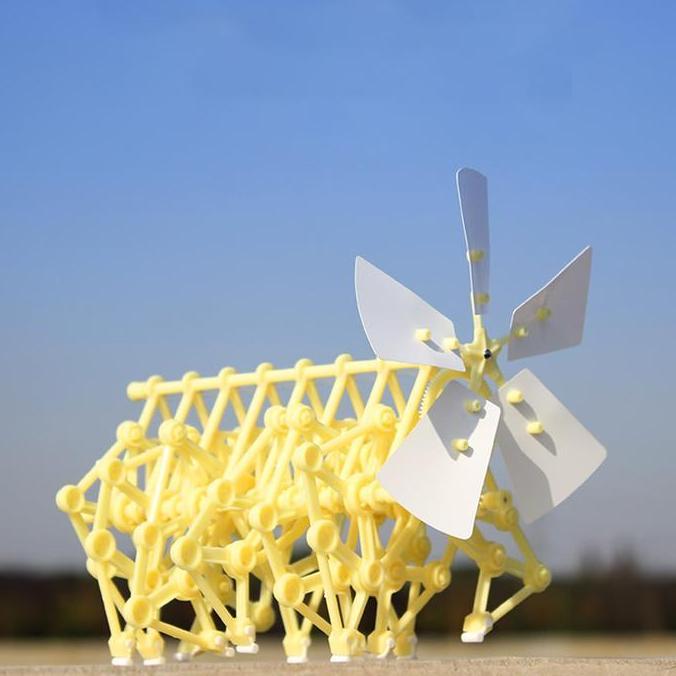 TOEVSKY Robot Binatang Bionik Bertenaga Angin / Mainan Anak Edukasi Diy / Mainan Perakitan DIY