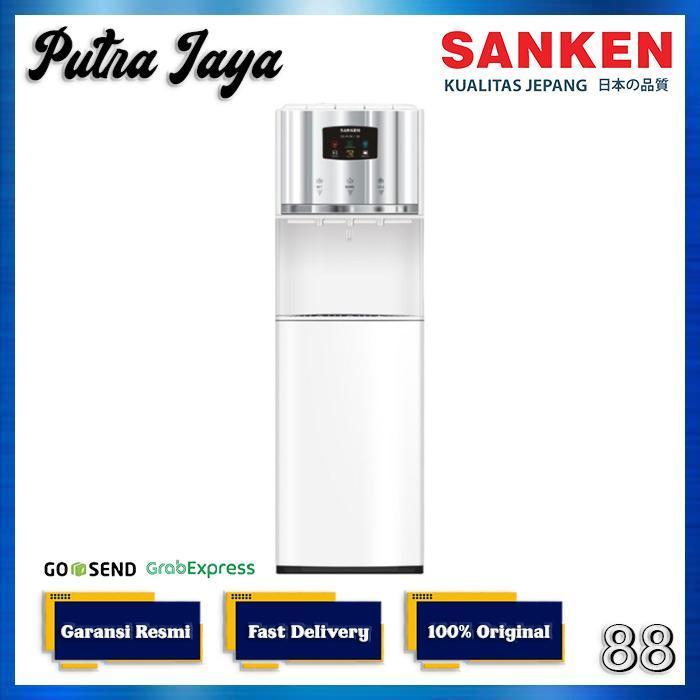 Sanken Dispenser Galon Bawah HWD-L130SS-WH Oasis Stainless Steel