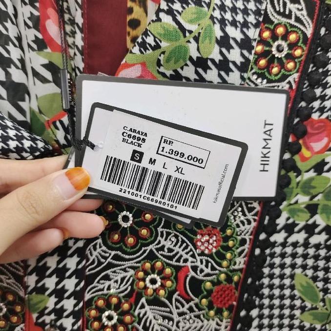 Murah Neniku abaya Hikmat Fashion original  C6698 Hitam Non COD