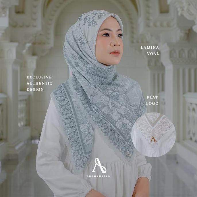 AUTHENTISM ID - Shawana Series Exclusive Printed Scarf Kerudung Voal Motif Segi Empat Hijab Premium 