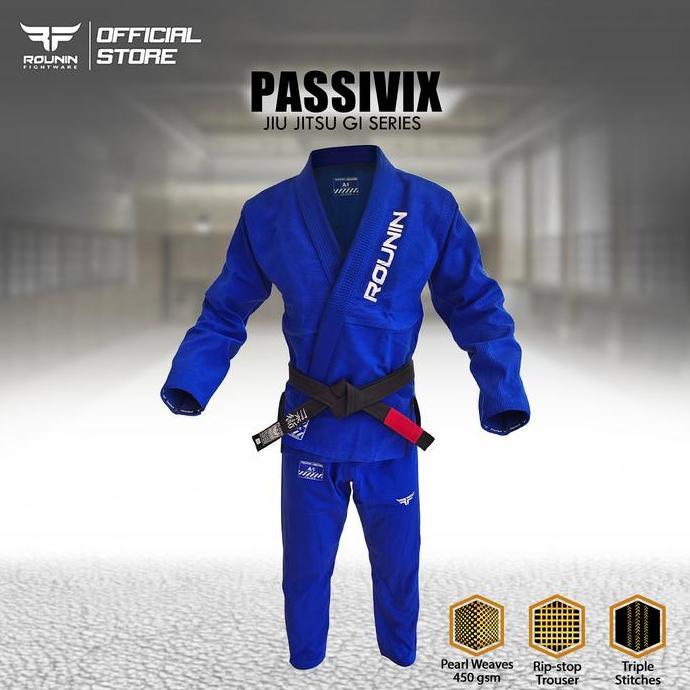 Rounin Fightware Gi Jiujitsu , BJJ GI Rounin , Jiujitsu Gi , GI BJJ - Passivix Series (TERBAIK) (TER