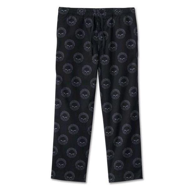 HARLEY-DAVIDSON MEN'S WILLIE G SKULL PAJAMA SHORT | 1 SET KAOS DAN CELANA PENDEK PRIA ORIGINAL HD GE