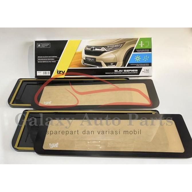 Tempat dudukan plat pelat nomor mobil pakai mika