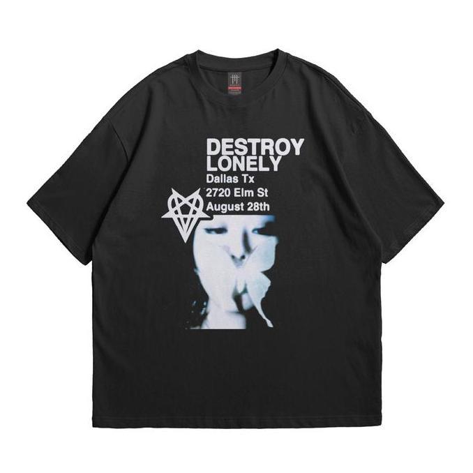 MEGABLAST - DESTROY LONELY 2 TSHIRT OVERSIZE COMBER 24S UNISEX (TERBAIK) (TERBARU) (TERMURAH)