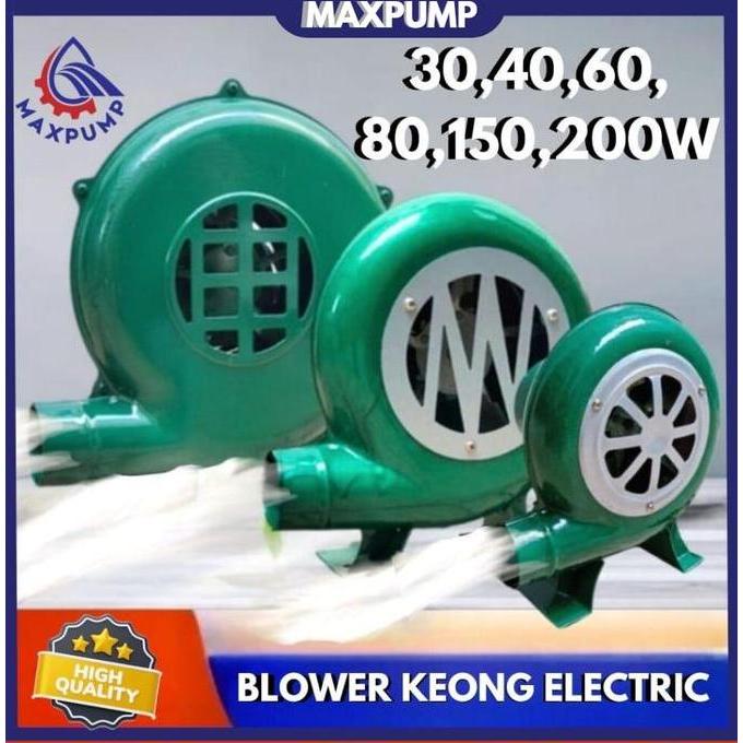 PROMO - MAXPUMP Blower Keong Electric 30W - 200W Kipas Angin Mesin Blower Keong Duduk 1.5" Besi Hija