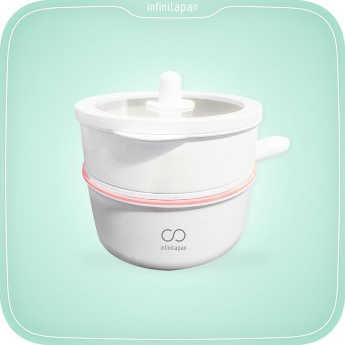 PRODUKSI LOKAL INFINILAPAN Portable Electric Frying Pan Teflon Listrik Serbaguna Menggoreng Merebus 