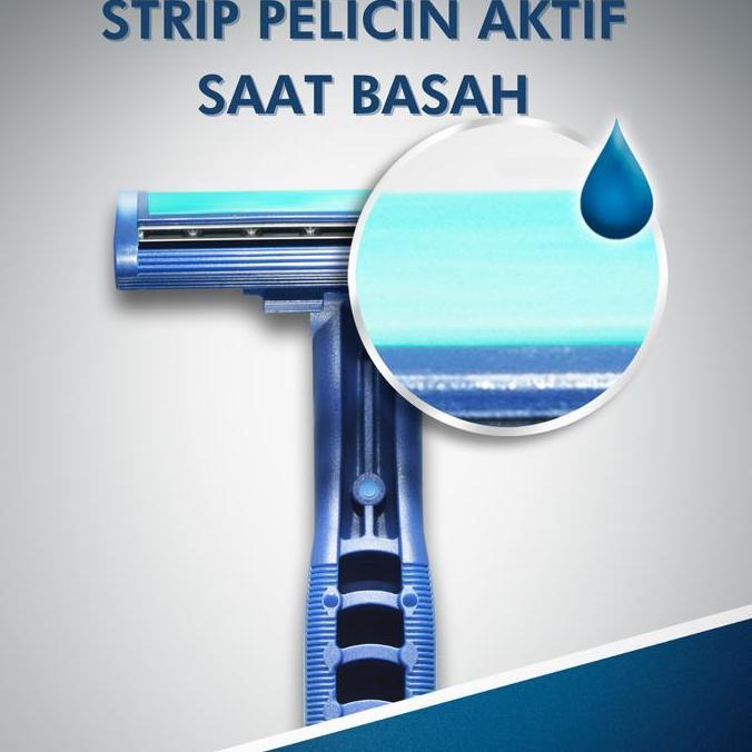 Alisman_Grosir - Gillette Pisau Cukur Blue 2 Disposable Isi 1