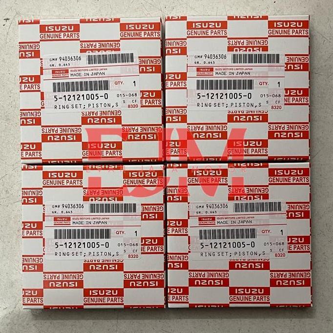 RING PISTON / RING SEHER ISUZU 4BD1 6BD1 ASLI GENUINE 5110050