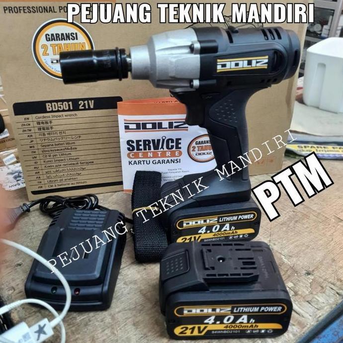 Diskon Cordless Impact Wrench Doliz Bd501 Impact Wrench Baterai Doliz Bd 501