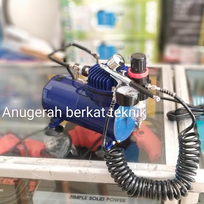 Grosir Kompresor Udara Angin Mini Silent Paket Cat Airbrush Penbrush Oiless