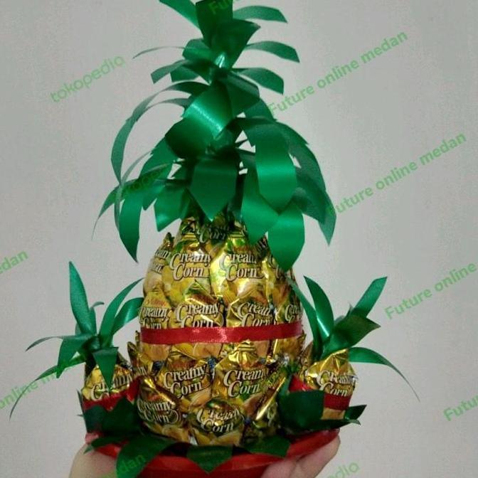 permen sembahyang imlek nenas +2 mini baby, bonbon cremy / kiss paipai