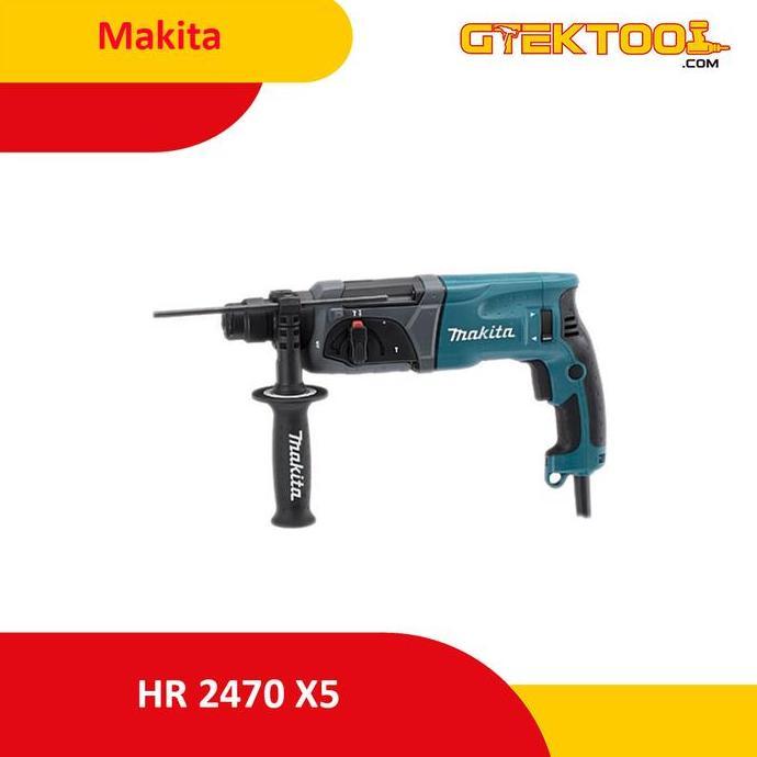 Miliki Makita Hr2470X5 / Hr 2470 X5 Mesin Bor Bobok Rotary Hammer Hr2470 X5