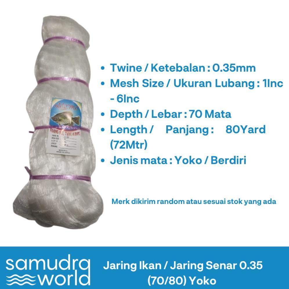 TERBARU 2026 Jaring Ikan / Jaring Tikus / Jaring Senar 0.35 (70x80) Yoko