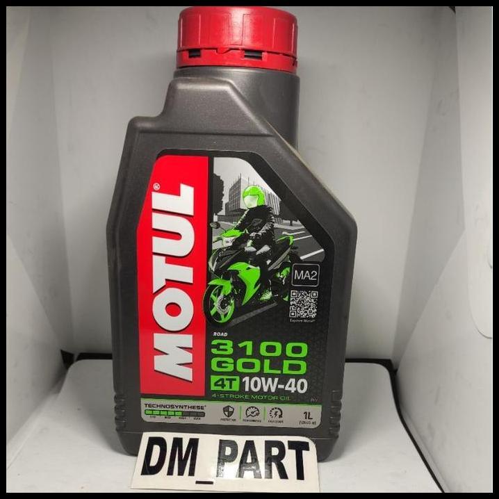 TERLARIS OLI MOTUL 4T 4STROKE MOTOR OIL 3100 GOLD MA2 10W40 10 W 40 TECHNOSYNTHESE 1 L LITER CBR150 
