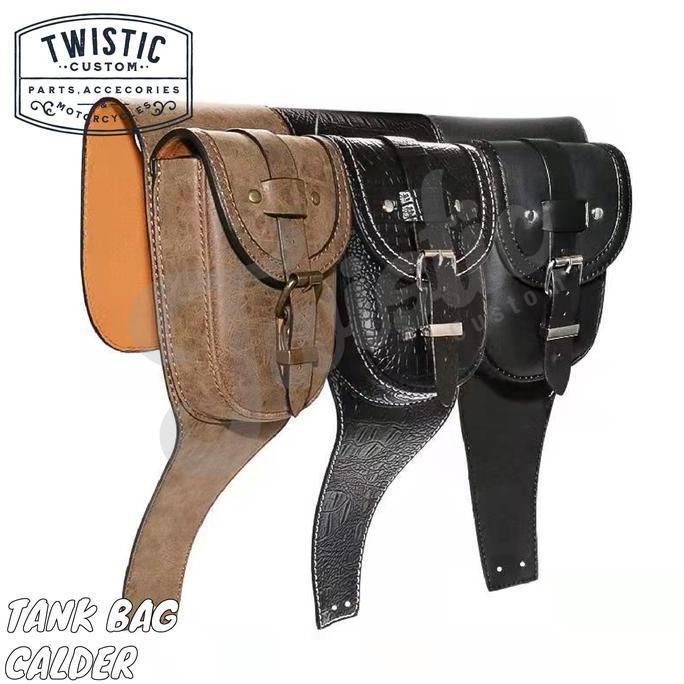 Tank Bag Tankbag Tas Tangki Calder Motor Harley Waterproof Kulit Pu Diskon